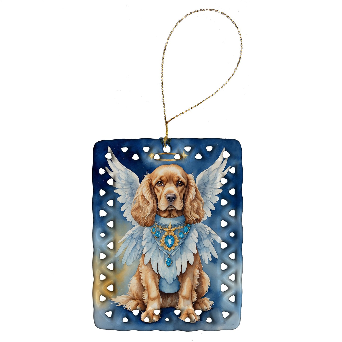 Cocker Spaniel My Angel Porcelain Ornament