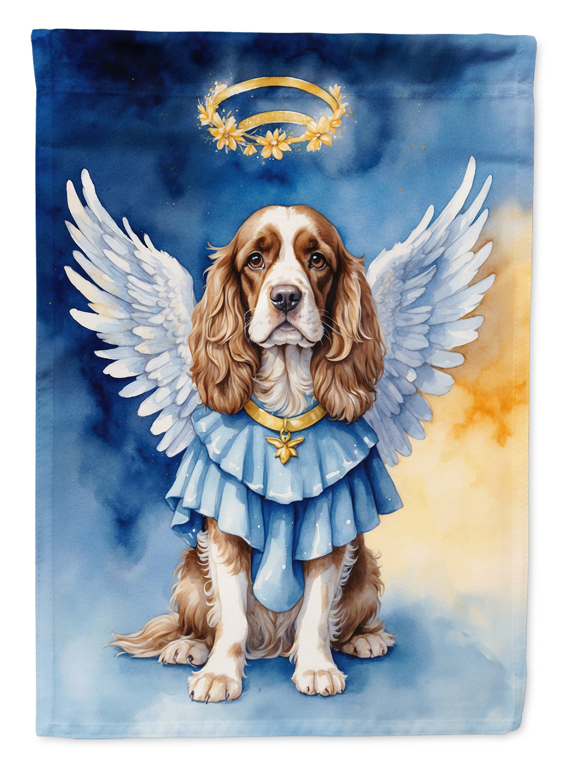 Cocker Spaniel My Angel Garden Flag – Memorial or Christmas Dog Angel Decor