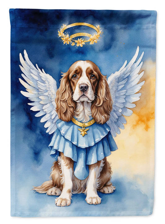 Cocker Spaniel My Angel Garden Flag – Memorial or Christmas Dog Angel Decor