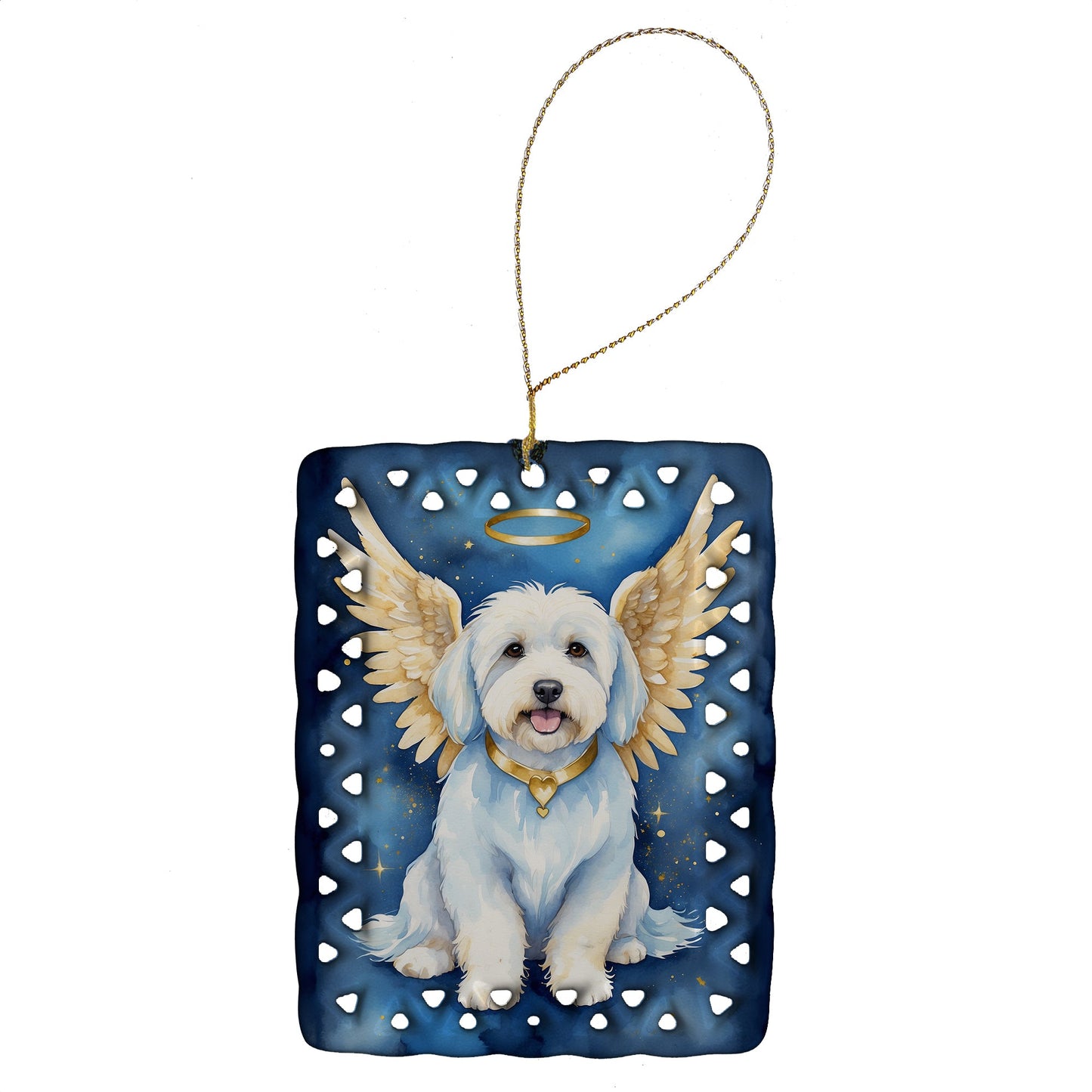 Coton de Tulear My Angel Porcelain Ornament