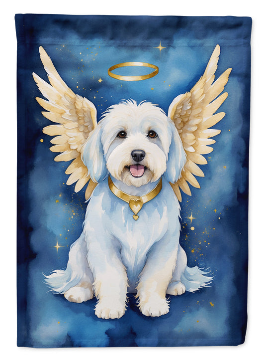 Coton de Tulear My Angel Garden Flag – Memorial or Christmas Dog Angel Decor