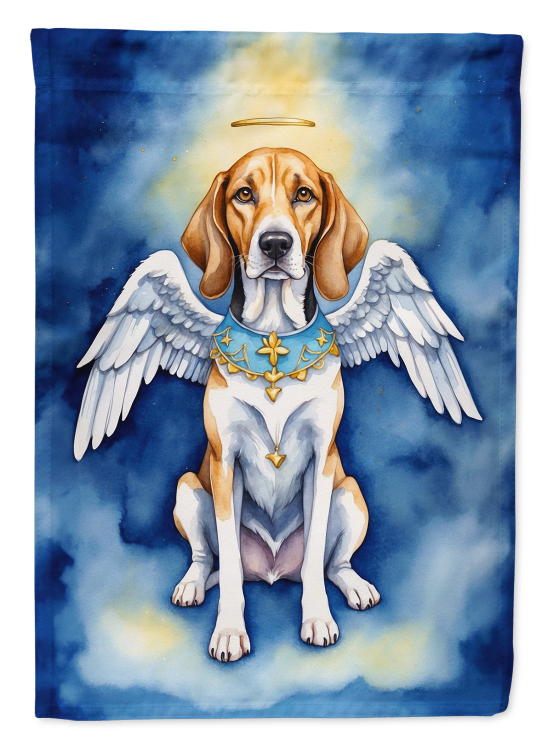English Foxhound My Angel House Flag