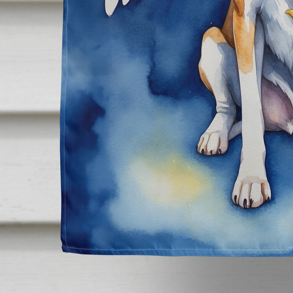English Foxhound My Angel House Flag