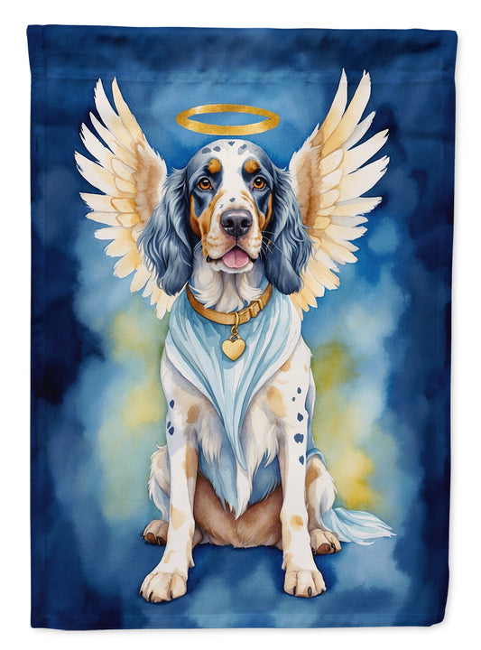 English Setter My Angel Garden Flag – Memorial or Christmas Dog Angel Decor