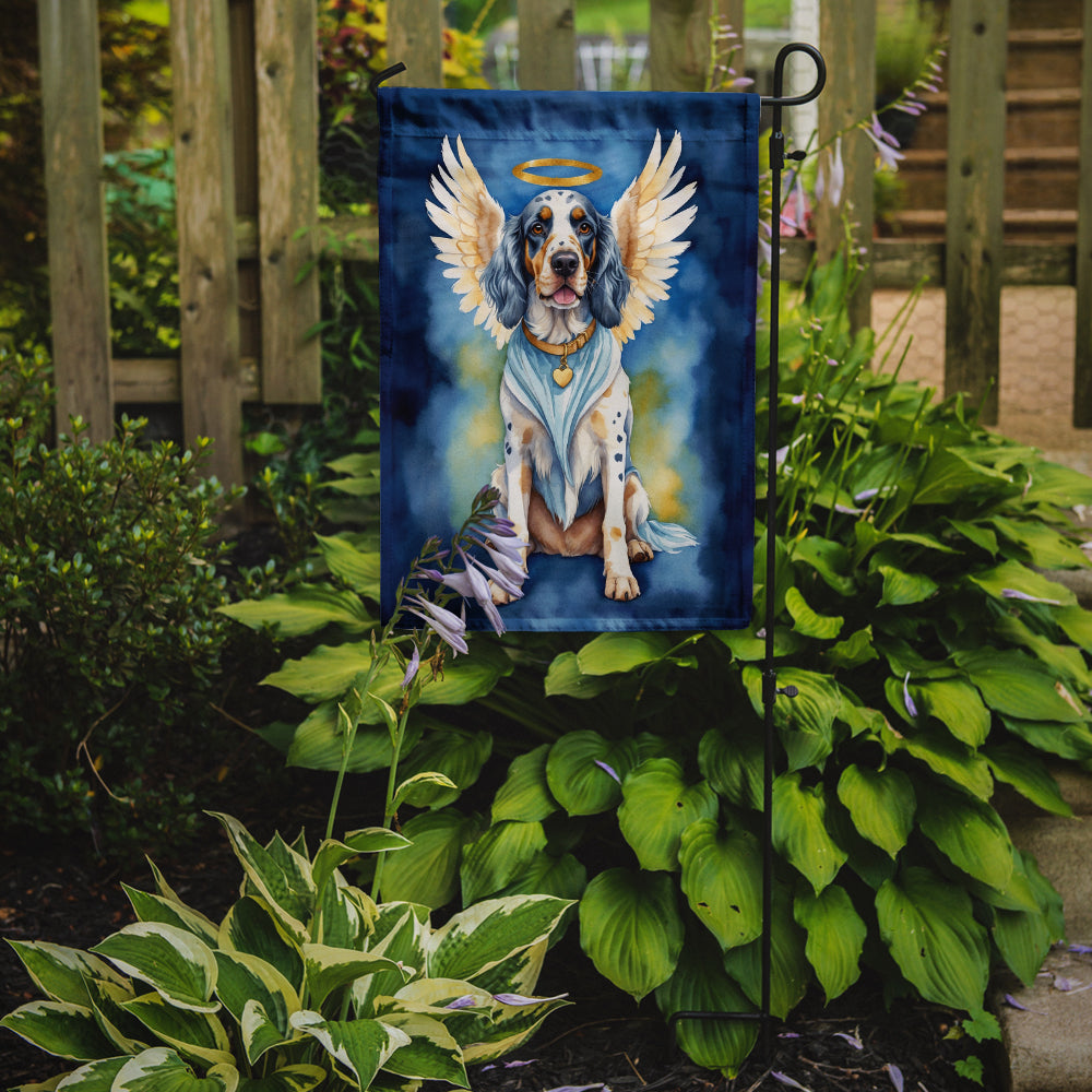 English Setter My Angel Garden Flag – Memorial or Christmas Dog Angel Decor