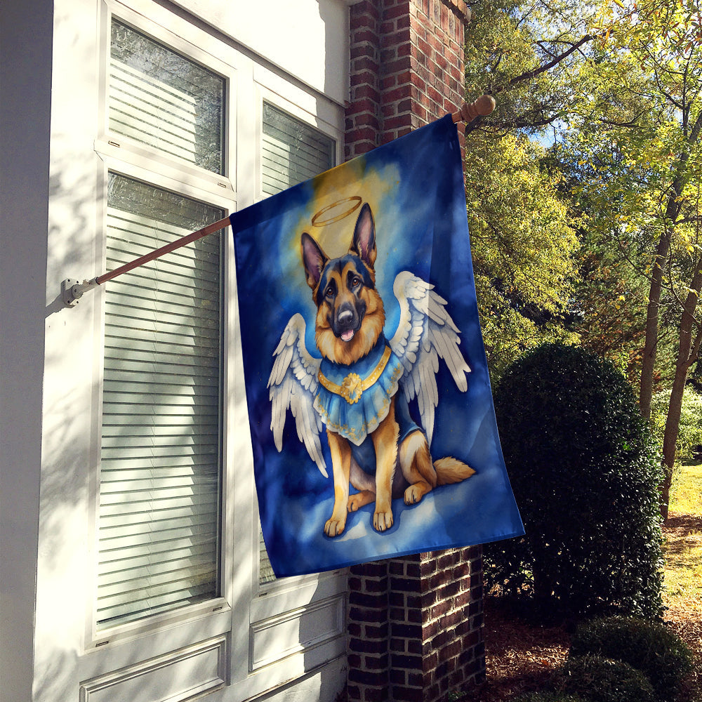 German Shepherd My Angel House Flag