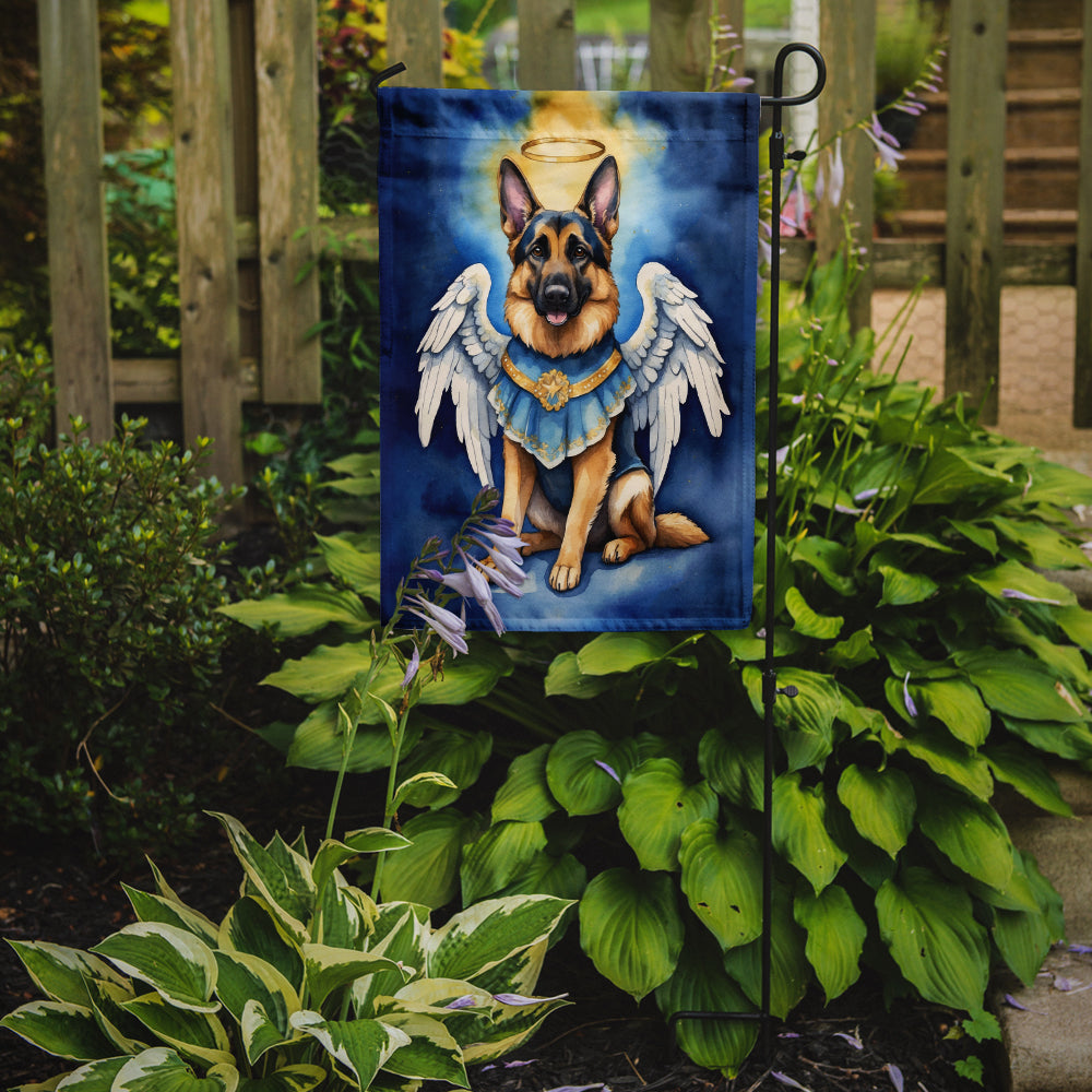 German Shepherd My Angel Garden Flag – Memorial or Christmas Dog Angel Decor