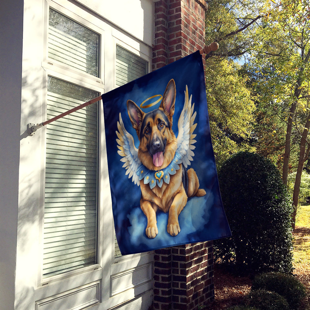 German Shepherd My Angel House Flag