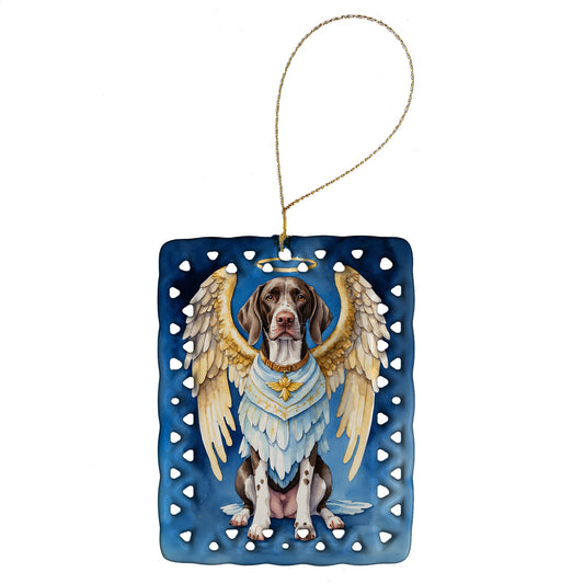 German Shorthaired Pointer My Angel Porcelain Ornament