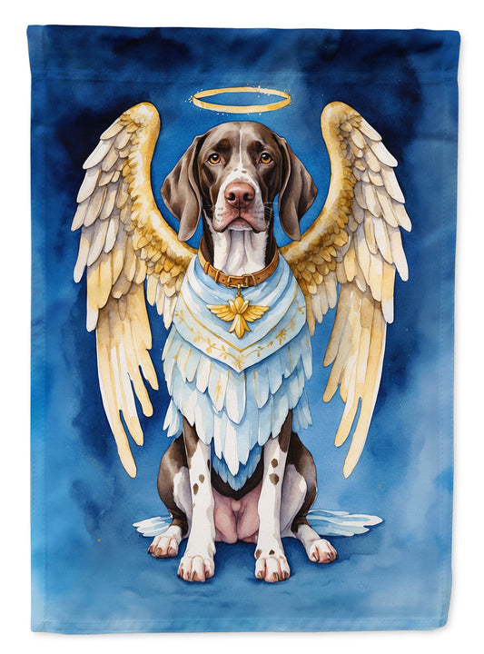 German Shorthaired Pointer My Angel Garden Flag – Memorial or Christmas Dog Angel Decor