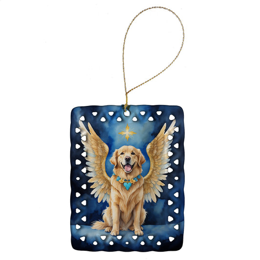 Golden Retriever My Angel Porcelain Ornament