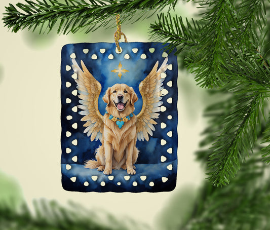 Golden Retriever My Angel Porcelain Ornament