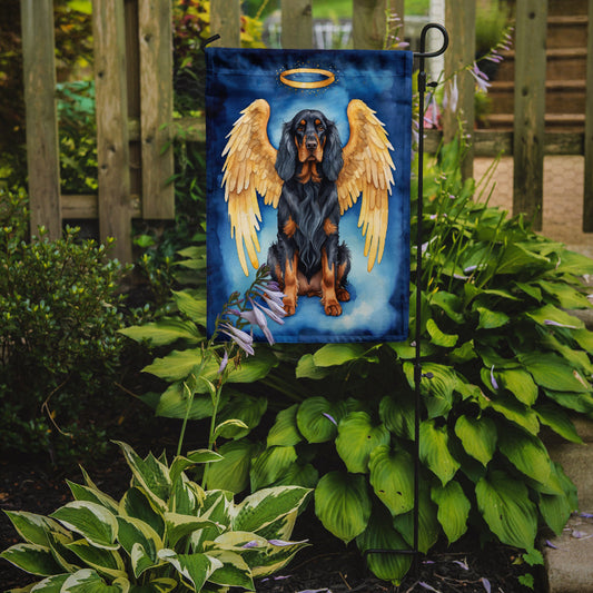 Gordon Setter My Angel Garden Flag – Memorial or Christmas Dog Angel Decor