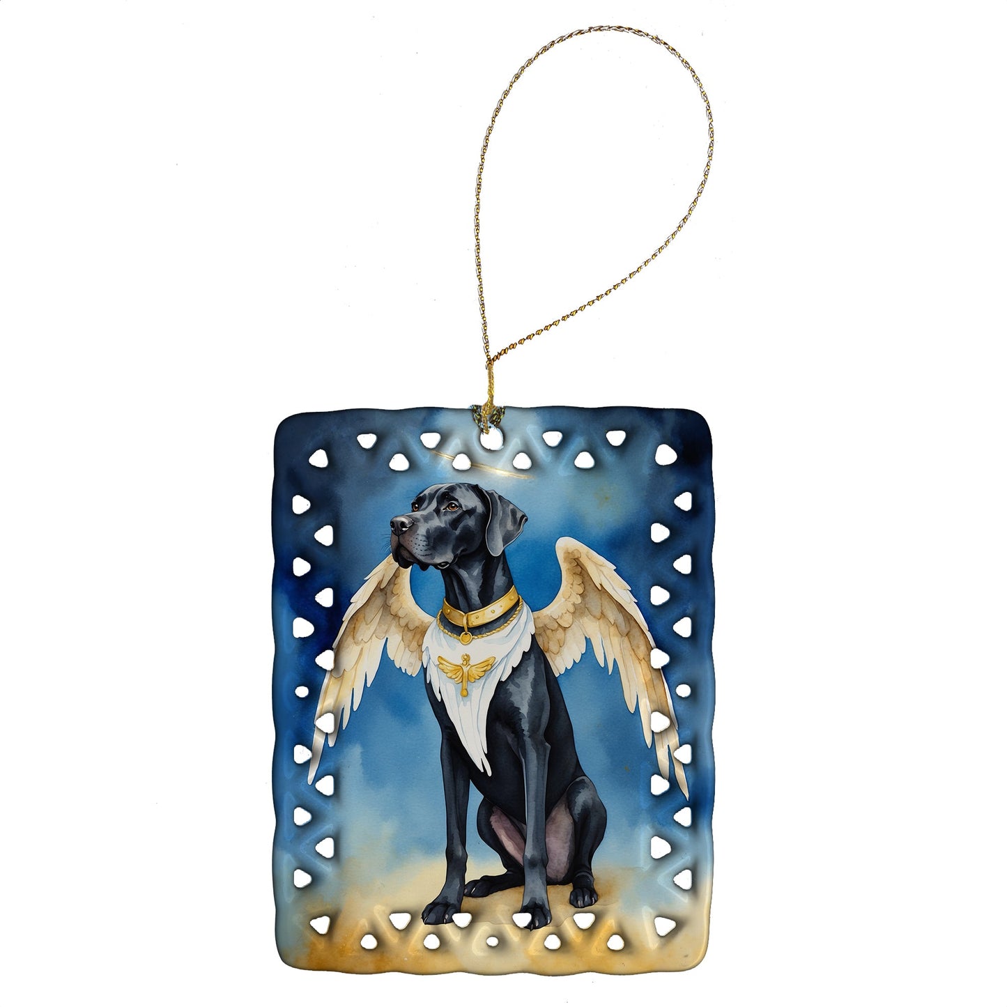 Great Dane My Angel Porcelain Ornament