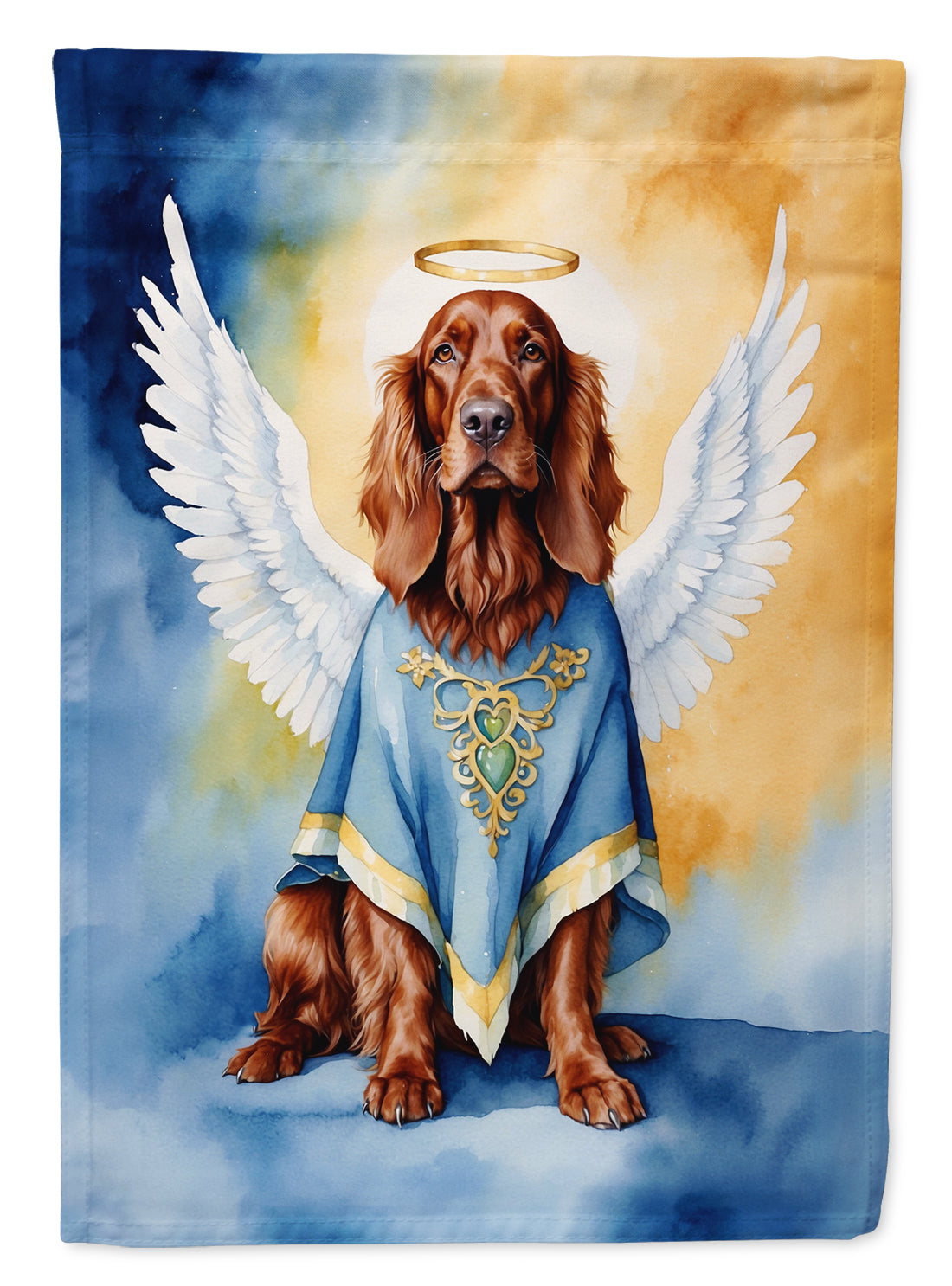 Irish Setter My Angel Garden Flag – Memorial or Christmas Dog Angel Decor