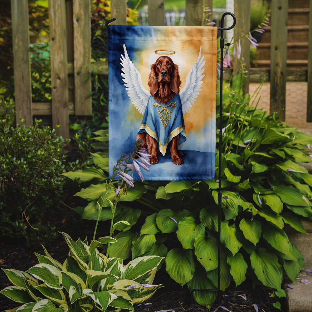 Irish Setter My Angel Garden Flag – Memorial or Christmas Dog Angel Decor