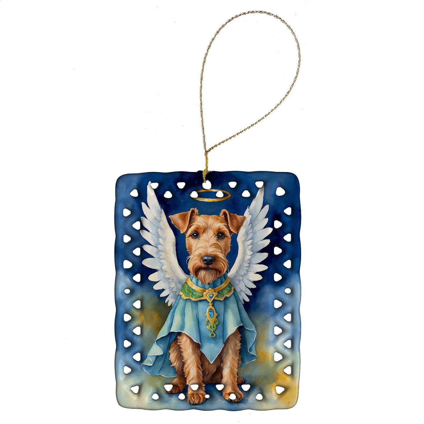 Irish Terrier My Angel Porcelain Ornament