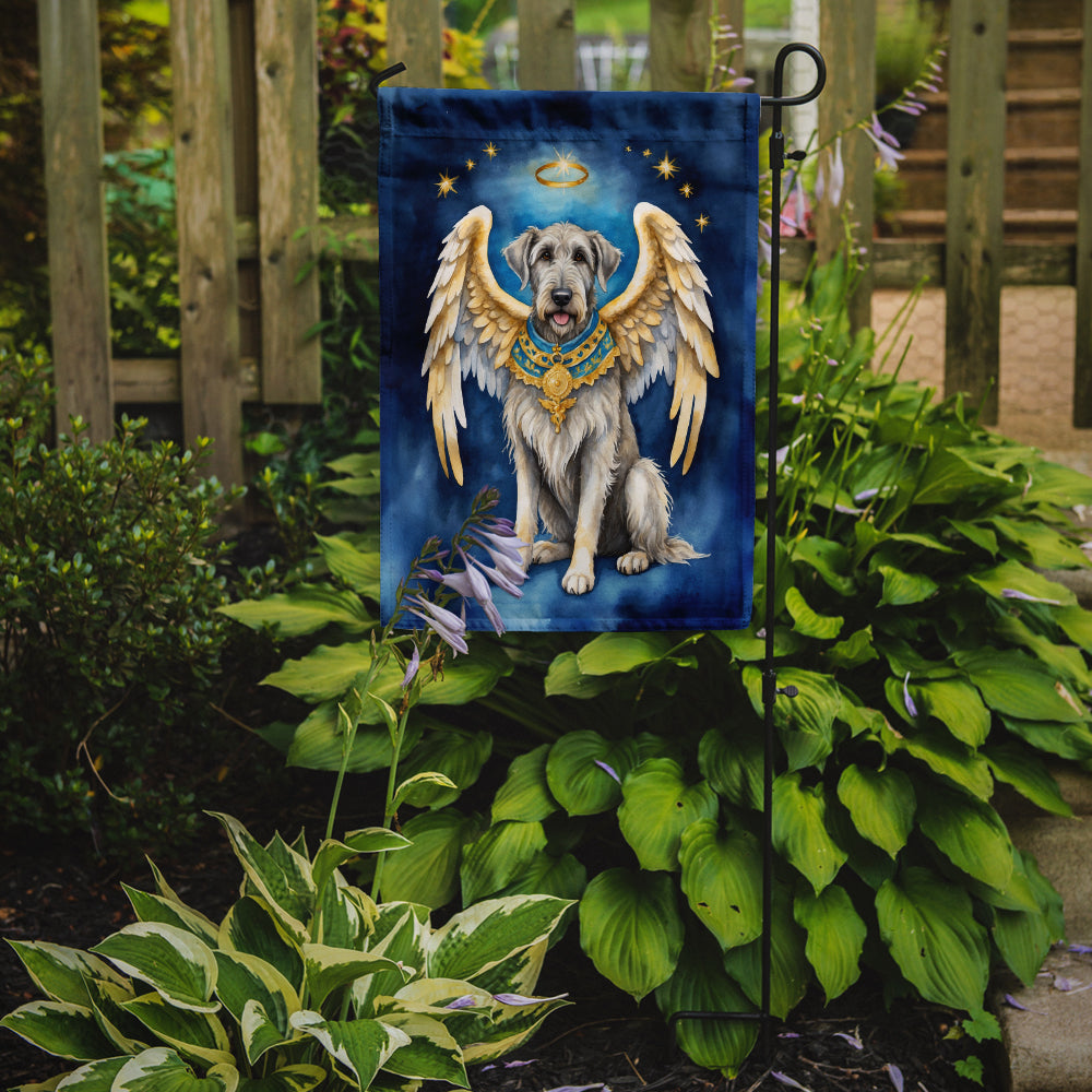 Irish Wolfhound My Angel Garden Flag – Memorial or Christmas Dog Angel Decor