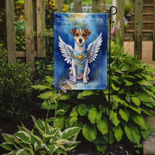Jack Russell Terrier My Angel Garden Flag – Memorial or Christmas Dog Angel Decor