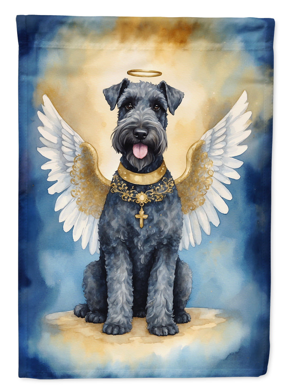 Kerry Blue Terrier My Angel House Flag