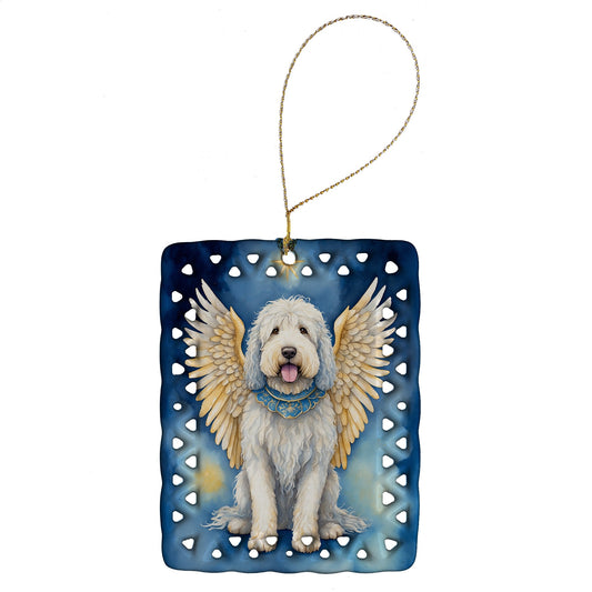 Komondor My Angel Porcelain Ornament