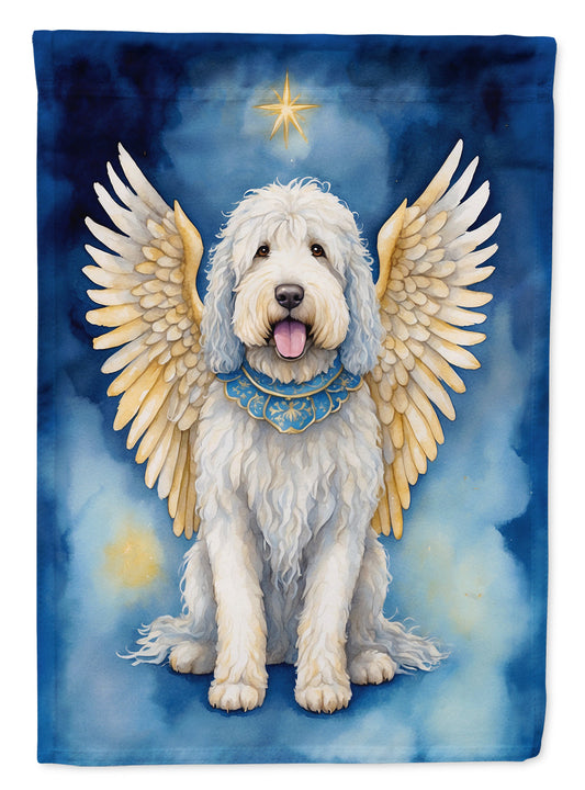 Komondor My Angel Garden Flag – Memorial or Christmas Dog Angel Decor