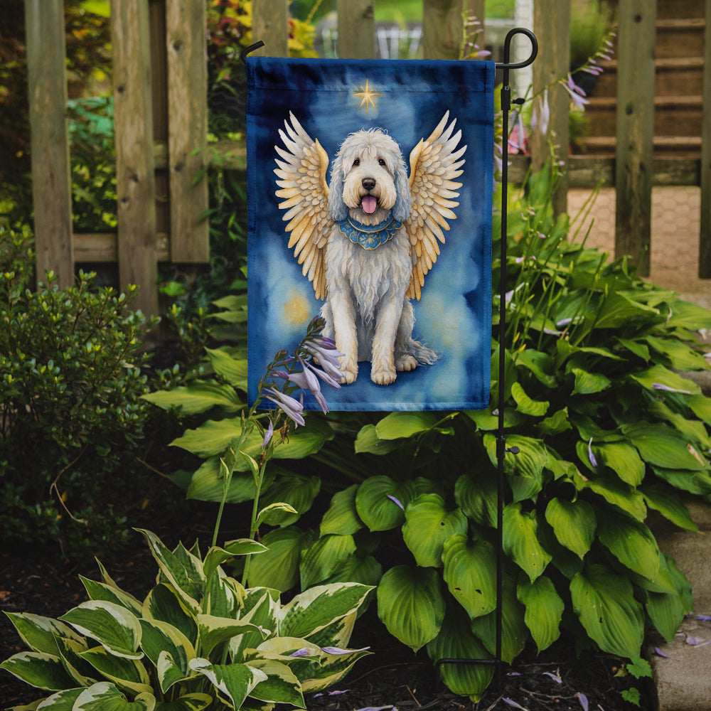 Komondor My Angel Garden Flag – Memorial or Christmas Dog Angel Decor