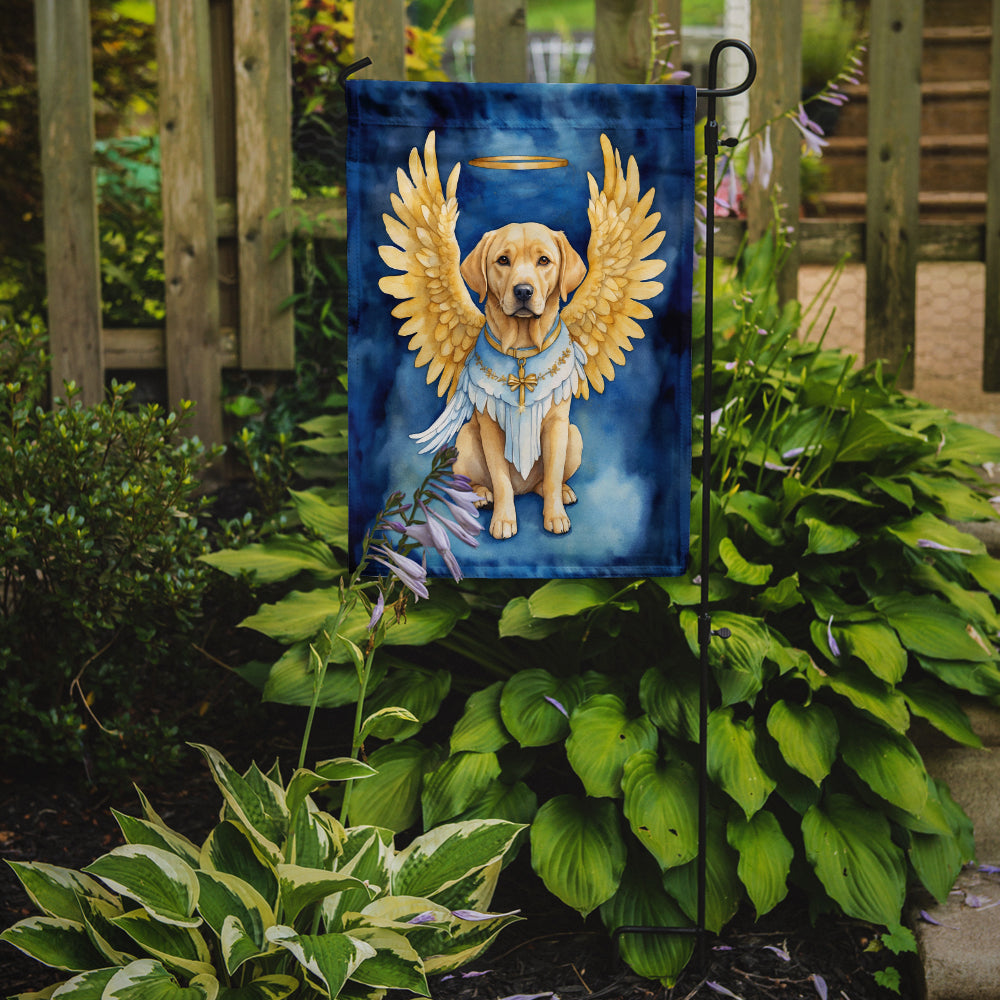 Yellow Chocolate Labrador Retriever My Angel Garden Flag – Memorial or Christmas Dog Angel Decor