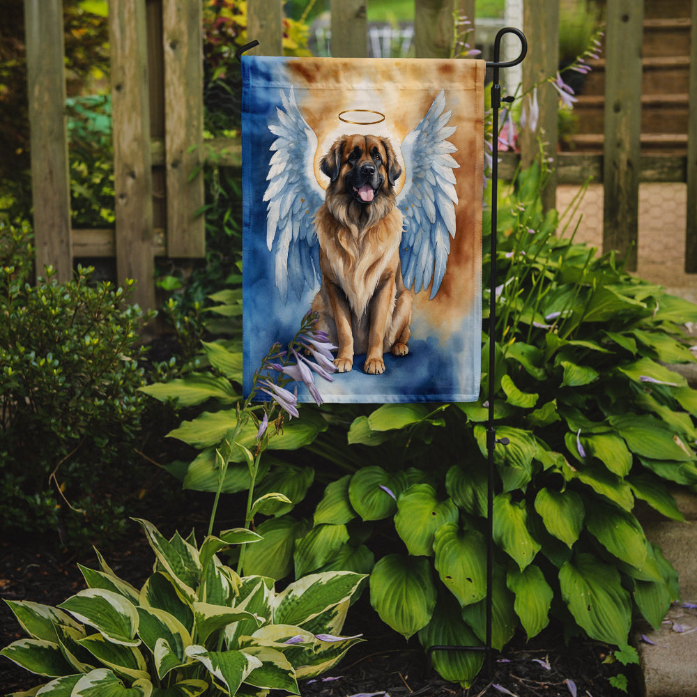 Leonberger My Angel Garden Flag – Memorial or Christmas Dog Angel Decor
