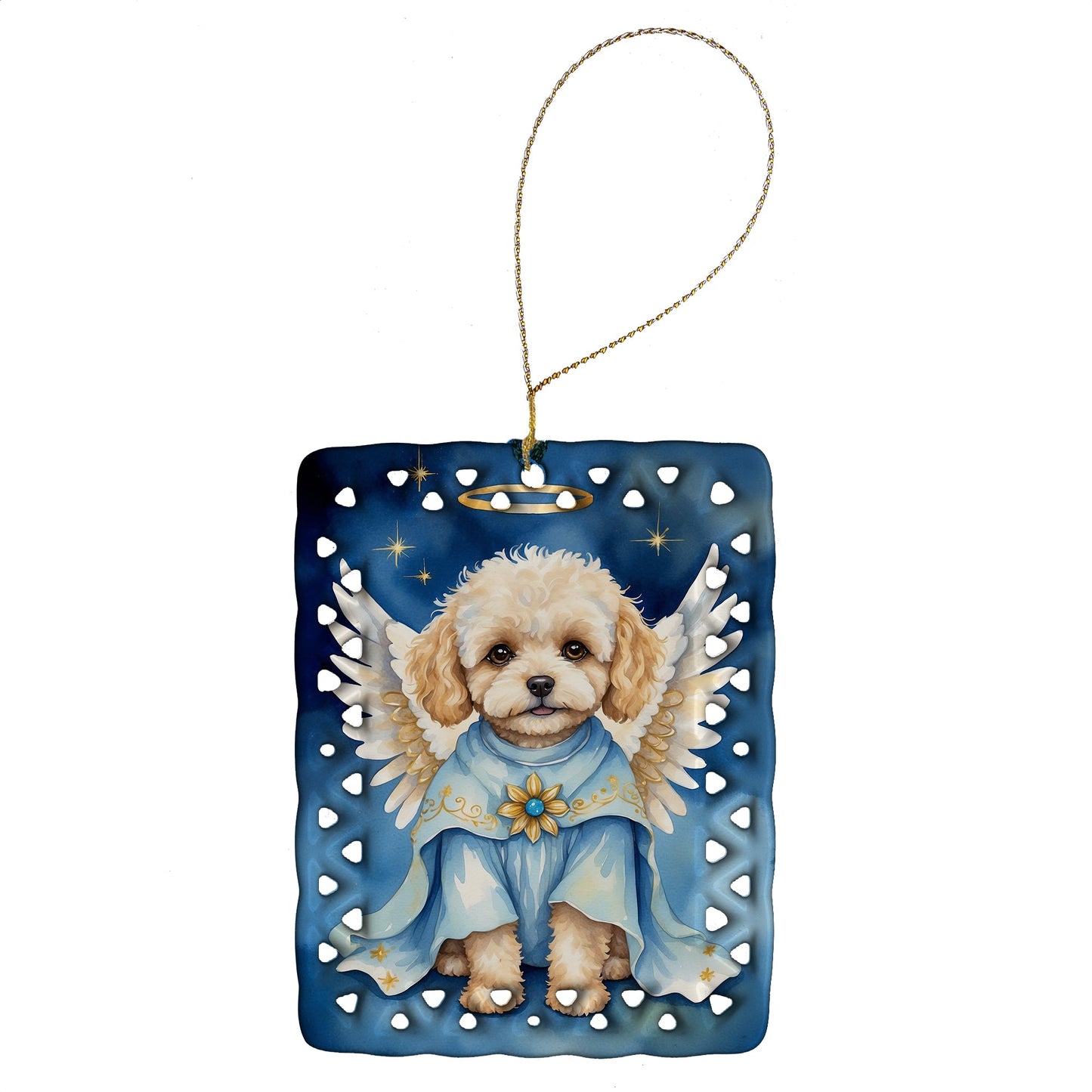 Maltipoo My Angel Porcelain Ornament