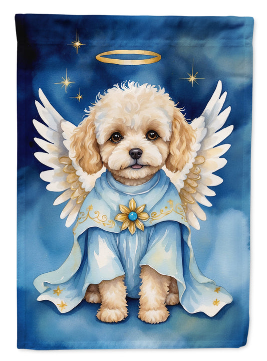 Maltipoo My Angel Garden Flag – Memorial or Christmas Dog Angel Decor
