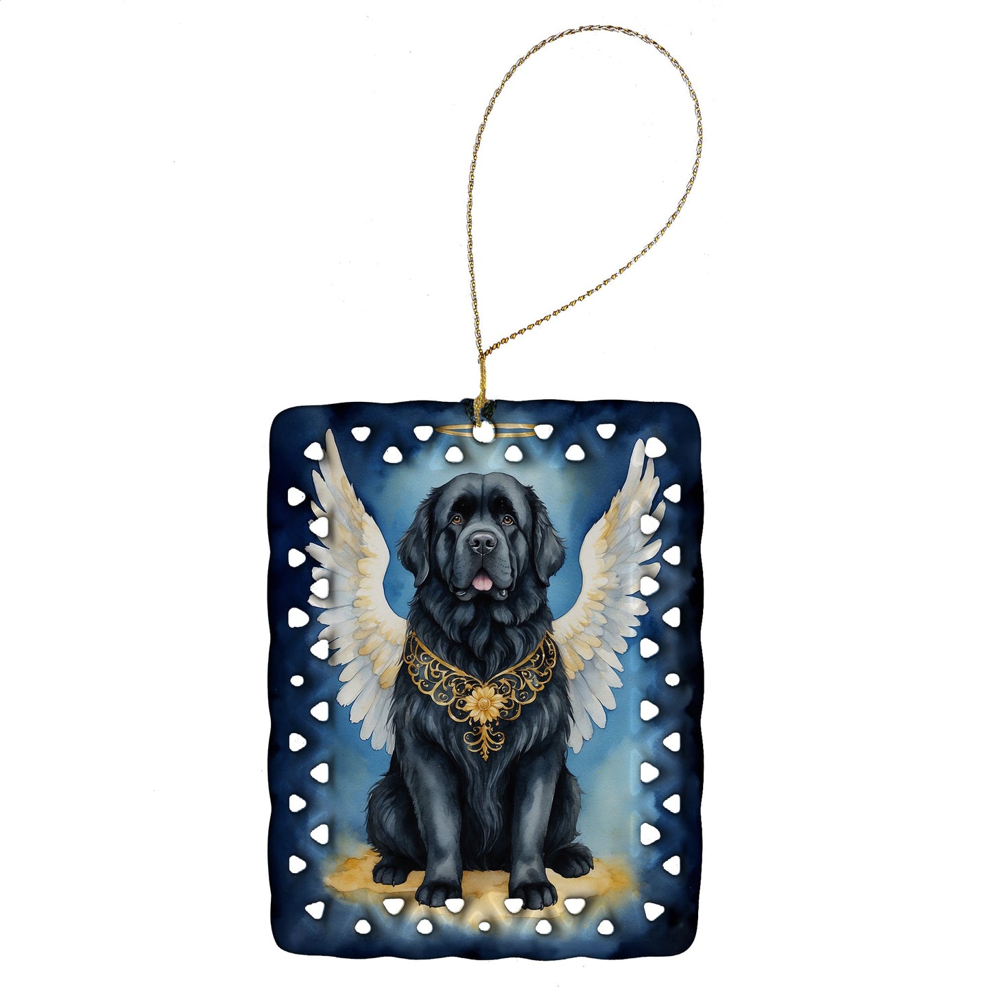 Newfoundland My Angel Porcelain Ornament