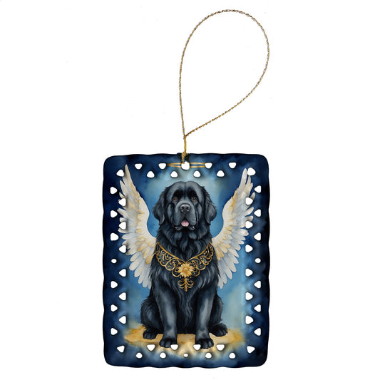 Newfoundland My Angel Porcelain Ornament