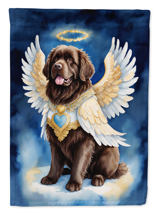 Newfoundland My Angel Garden Flag – Memorial or Christmas Dog Angel Decor