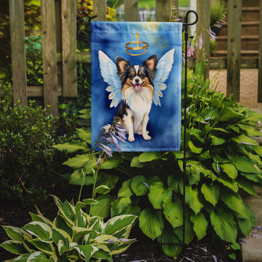 Papillon My Angel Garden Flag – Memorial or Christmas Dog Angel Decor