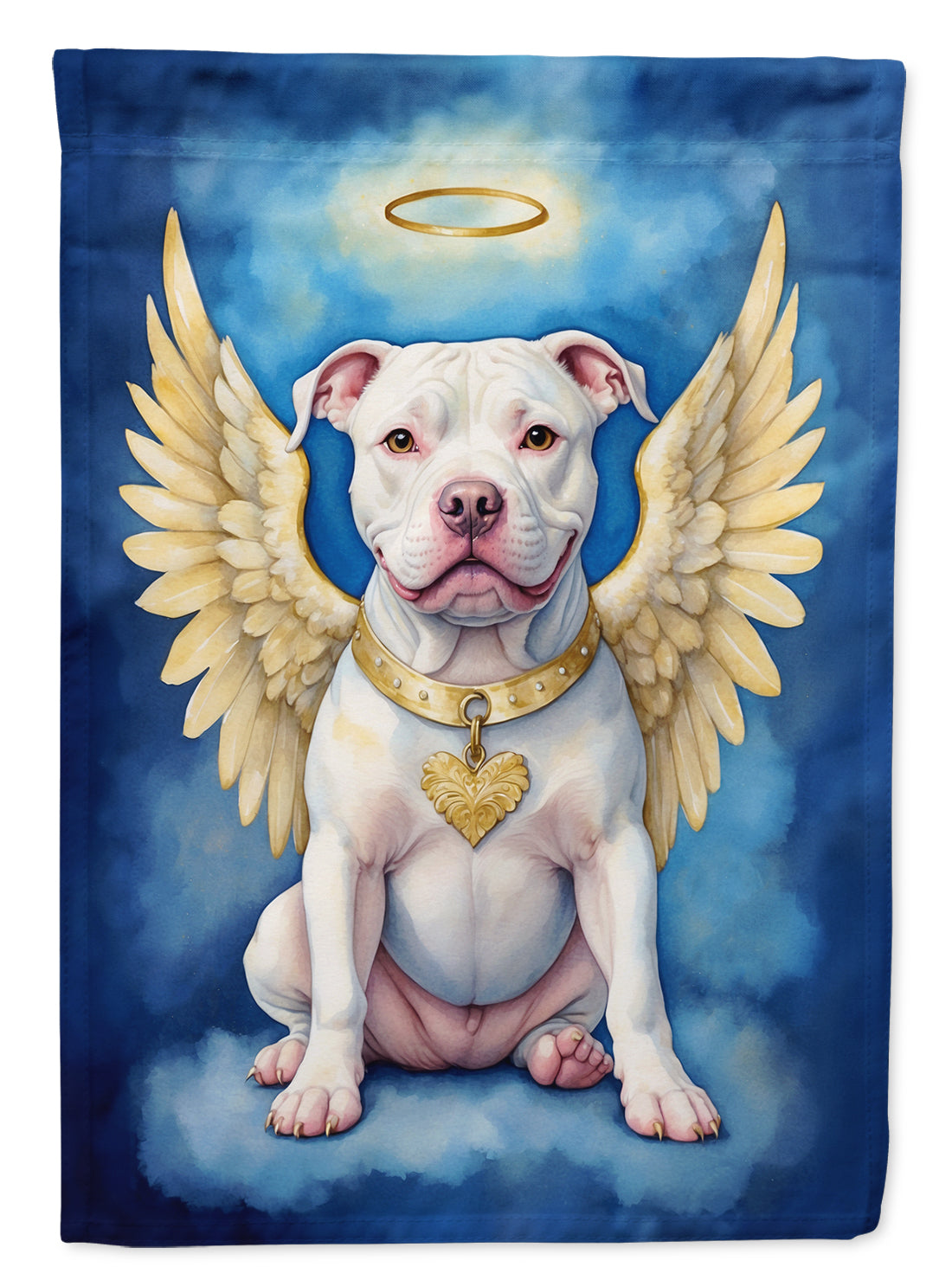 Pit Bull Terrier My Angel Garden Flag – Memorial or Christmas Dog Angel Decor