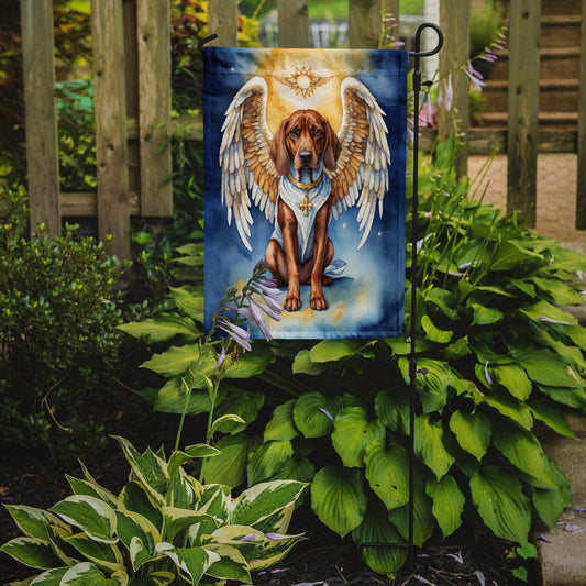 Redbone Coonhound My Angel Garden Flag – Memorial or Christmas Dog Angel Decor