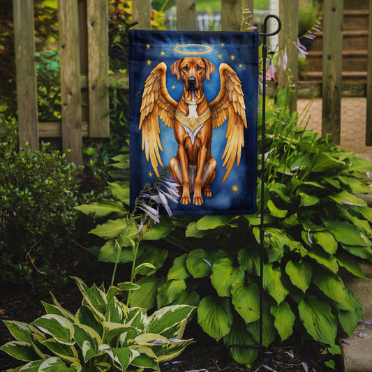 Rhodesian Ridgeback My Angel Garden Flag – Memorial or Christmas Dog Angel Decor