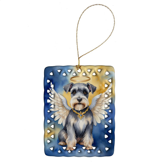 Schnauzer My Angel Porcelain Ornament