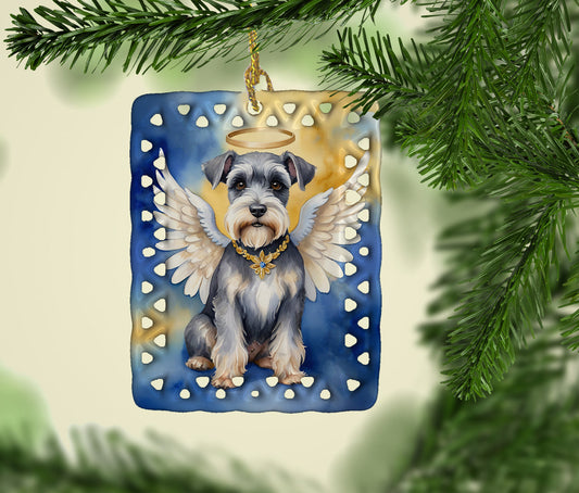 Schnauzer My Angel Porcelain Ornament