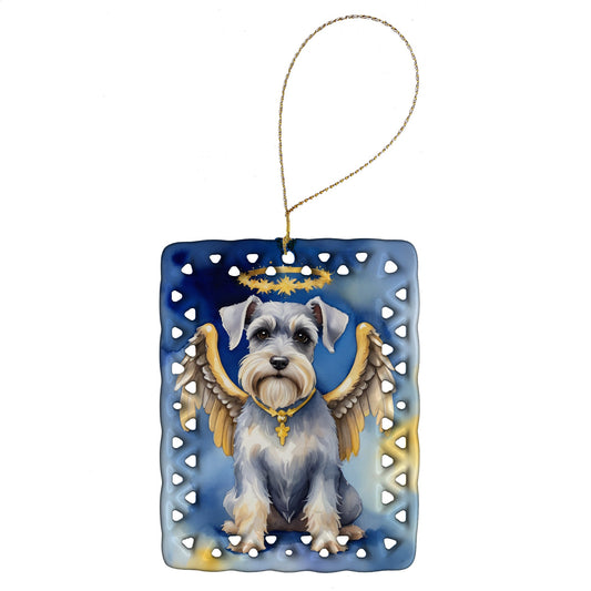 Schnauzer My Angel Porcelain Ornament