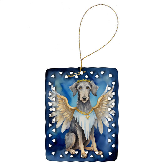 Scottish Deerhound My Angel Porcelain Ornament
