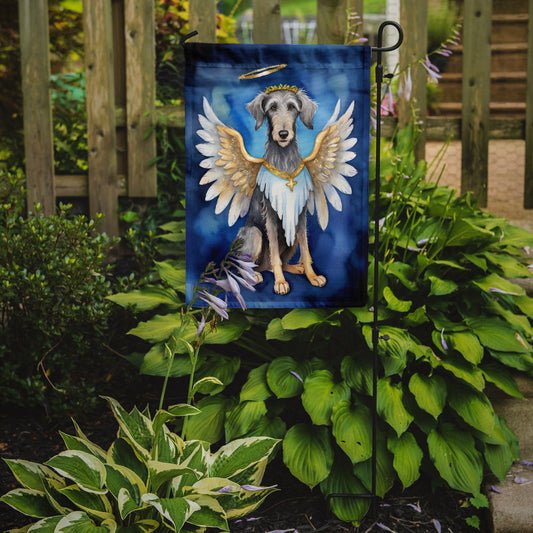 Scottish Deerhound My Angel Garden Flag – Memorial or Christmas Dog Angel Decor
