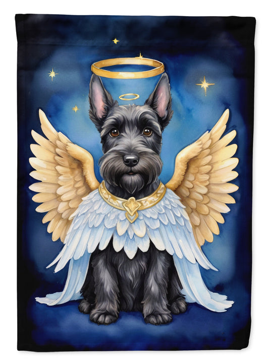 Scottish Terrier My Angel Garden Flag – Memorial or Christmas Dog Angel Decor