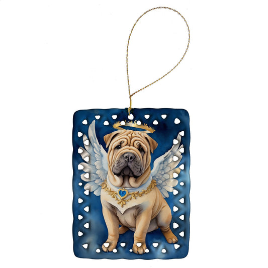 Shar Pei My Angel Porcelain Ornament