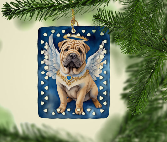 Shar Pei My Angel Porcelain Ornament