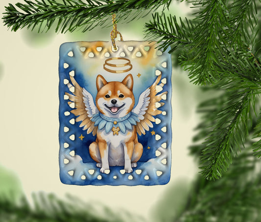 Shiba Inu My Angel Porcelain Ornament