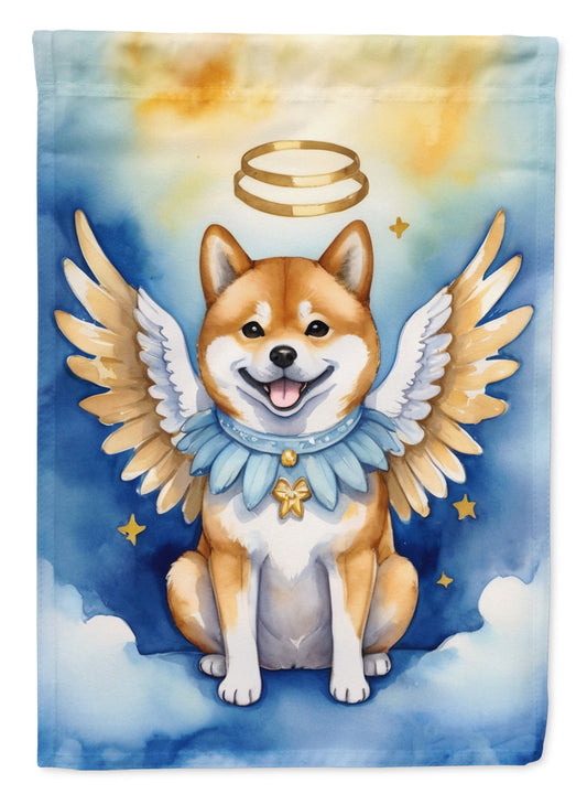 Shiba Inu My Angel Garden Flag – Memorial or Christmas Dog Angel Decor