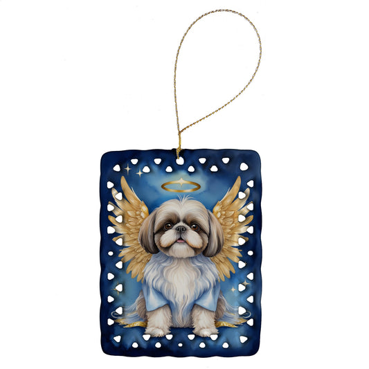 Shih Tzu My Angel Porcelain Ornament