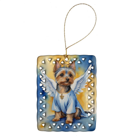 Silky Terrier My Angel Porcelain Ornament